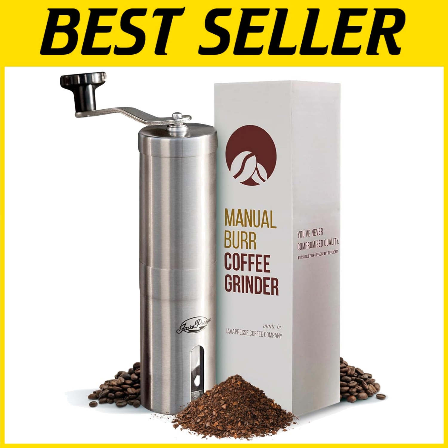 Professional Grade Portable Coffee Grinder - Travel Friendly
