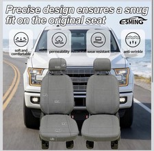 Esming Seat Covers For Ford F150 2015-2025 F150 Lightning 2022-2025 Front Gray.. Esming Seat Covers For Ford F150 2015-2025 F150 Lightning 2022-2025 Front Gray..
