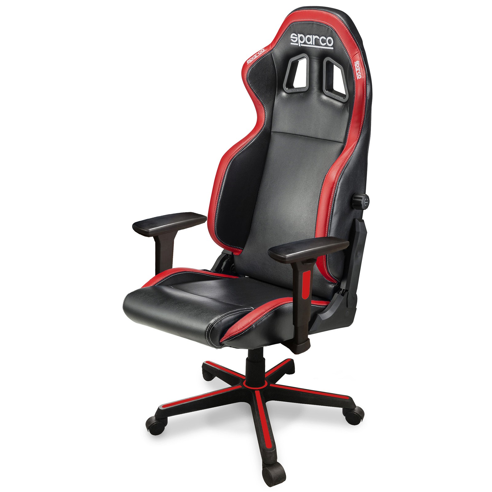 Sparco Icon Gaming Chair - Black / Red, Red - Image 3