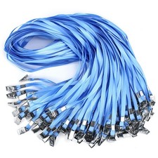 Lanyards for Id Badges 100 PCS Bulk Flat Badge Name Tag Holder Office Use