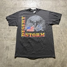 Vintage Single Stitch Made In USA Operation Desert Storm Shirt Men’s Size L