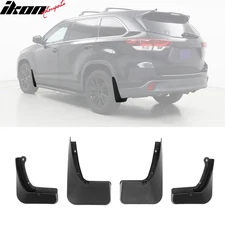 Fits 14-19 Toyota Highlander Front & Rear Mud Flaps Wheel Arch Splash Guards PP