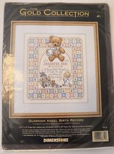 Dimensions Gold Collection Guardian Angel Birth Record Counted Cross Stitch Kit