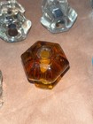 10 VINTAGE GLASS DRAWER KNOBS LARGE AND SMALL — photo 4
