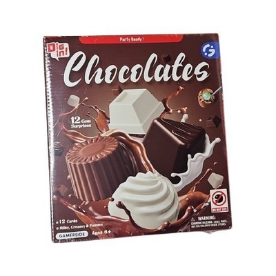 Gamerside chocolate gemstone dig kit dig up 12 unique genuine gems digging kit  