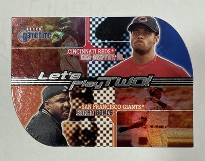 Ken Griffey Jr Barry Bonds 2001 Fleer Game Time Lets Play Two Die Cut # 13 LT