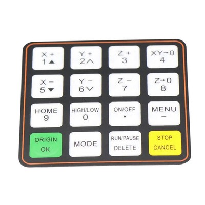 Für RichAuto A11 A12 A15 A18  CNC-Controller-Teile Schlüsselfolie Knopfs5081
