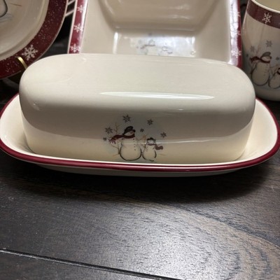 Royal Seasons Snowman Stoneware Dinnerware Holiday Christmas YOU CHOOSE sets