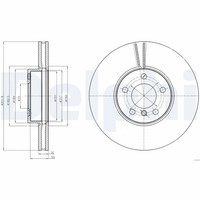 2X Bremsscheibe Delphi BG9061 FüR E71 F15 X5 E72 F16 X6 E70 F85 F86 BMW Sdrive