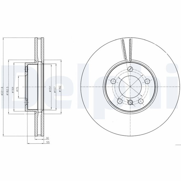 2X Bremsscheibe Delphi BG9061 FüR E71 F15 X5 E72 F16 X6 E70 F85 F86 BMW Sdrive-image