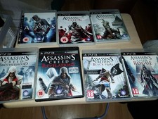 7 assassins creed games 1 2 3 brotherhood blag flag rogue revelations ps3