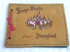 1955 SNAP SHOTS FROM DISNEYLAND SCRAP BOOK FANTASTIC UNUSED