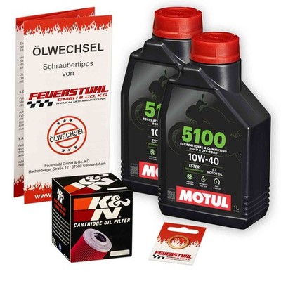 Honda XL 600 LM (PD04) 85-87, Motul 10W40 ESTER Öl + K&N Ölfilter, Motoröl Set