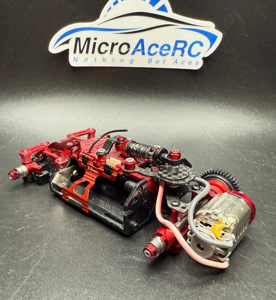 Used MR03 ASF Red custom Chrome Chassis many aluminum upgrades - Image 4 of 4