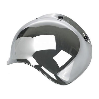 BILTWELL BUBBLE SHIELD VISIER ANTIBESCHLAG CHROM SPIEGEL *BRANDNEU* (2001-221)