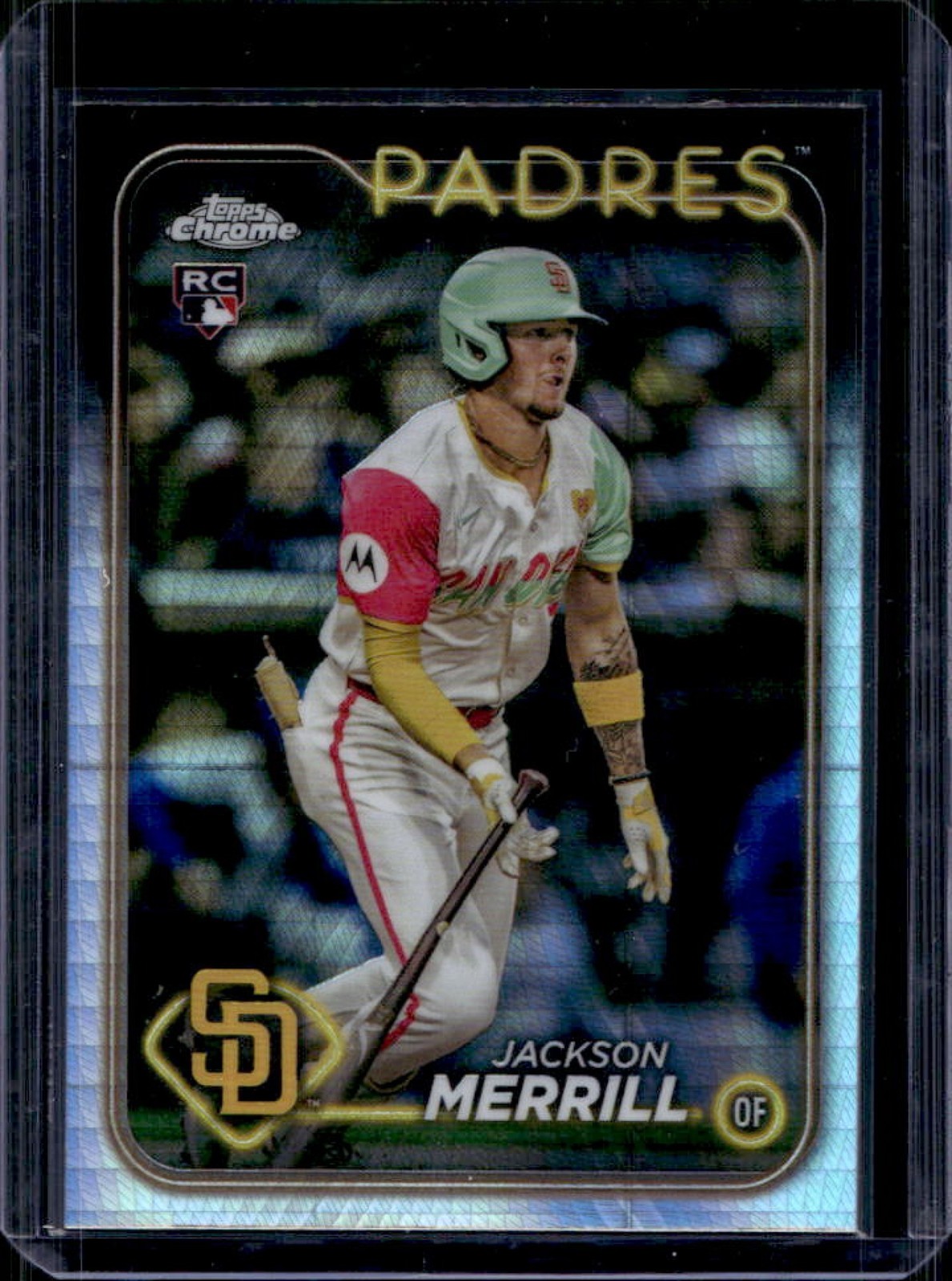2024 Topps Chrome Update Jackson Merrill RC Prism Refractor #USC153 Padres