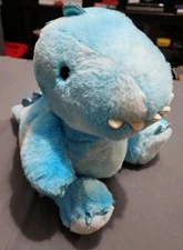 Dino Plushie Light Up and Music Fao Swartz Blue Dinosaur