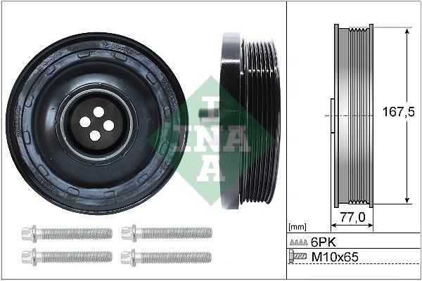 Crankshaft pulley with vibration damper 544 0137 20 INA for BMW 1 Sports Hatch 3 - Image 7