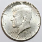 1964 50c Kennedy 90% Silver Half Dollar - RAW - Great Looking Coin