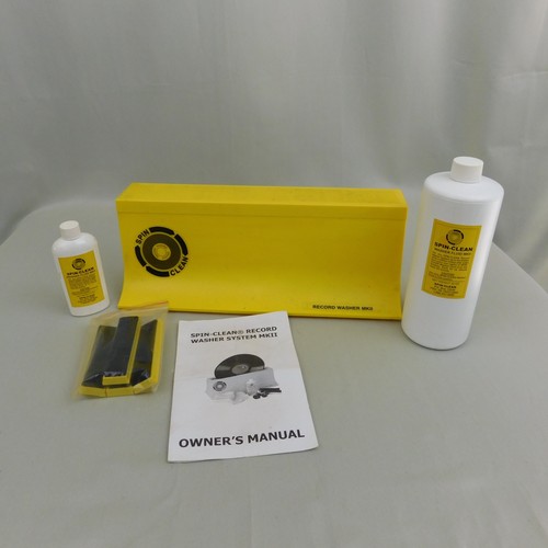 Spin Clean Record Washer System MKII 2 Bottles Fluid Pads & Rollers #C488