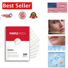Effective 300 Count Hydrocolloid Pimple Patches - Natural Salicylic Acid Formula