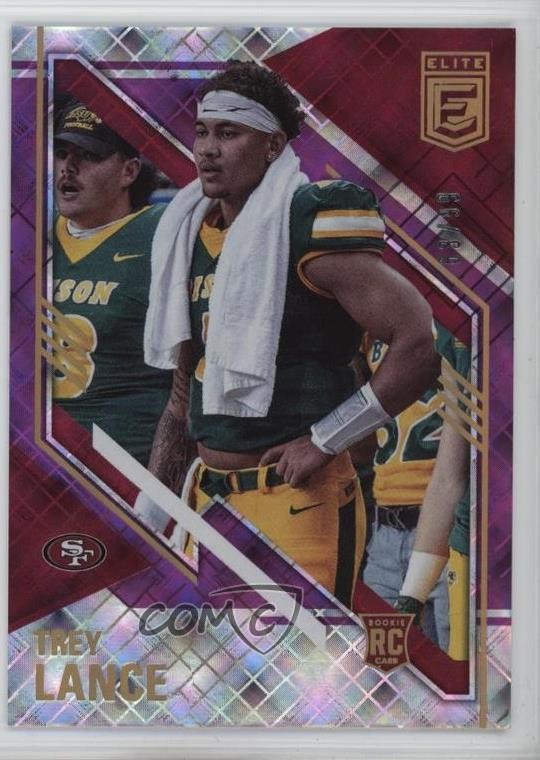 Trey Lance Panini Donruss Elite #182 Purple