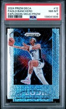2024 PAOLO BANCHERO PSA 8 PANINI PRIZM DECA EXPLOSION MOJO ORLANDO MAGIC # /25 