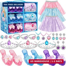 LJZJ Princess Dress Up Toys & Jewelry Boutique, Girls Role Play Gift for 3+ Year