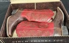 Cinch Women's Red & Brown Embroidered Leather Western Cowboy Boots Size 9 B — photo 5