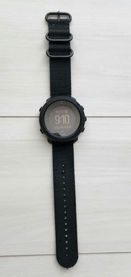 SUUNTO Traverse Alpha Used Watch Black Dial Resin Band Digital