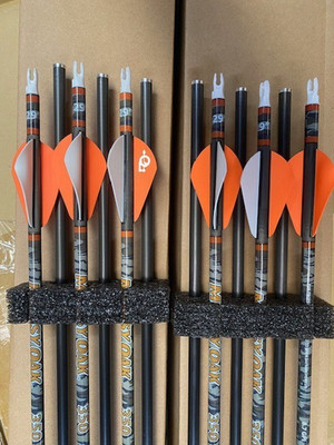 VICTORY ARCHERY 27'' CARBON PREMIUM ARROWS 1 Doz 350 .001  27'' BLEM ARROWS  $48