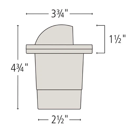 Hinkley Lighting 16707 12v 20w Solid Brass 4" Diameter Landscape - Bronze - Picture 3 of 4