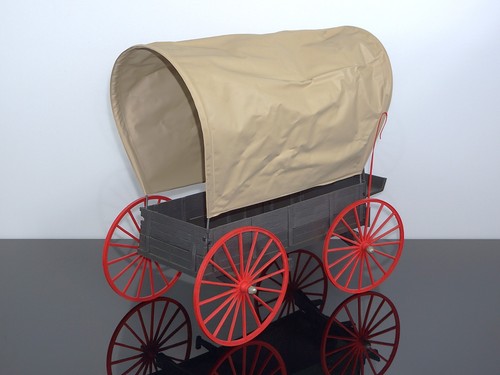 MARX JOHNNY BEST OF THE WEST 4434 WESTERN COVERED WAGON VEHICLE ACCESSORY - 1973 - Picture 5 of 19