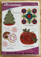 Anita Goodesign 2012 Design Sampler Embroidery Machine CD