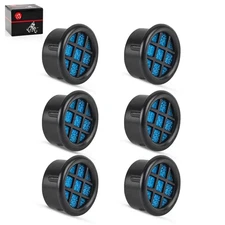 6Pcs High Flow 1" Air Box Filter Vents For ATV UTV Air Filter Cover Cap (6 Pack)