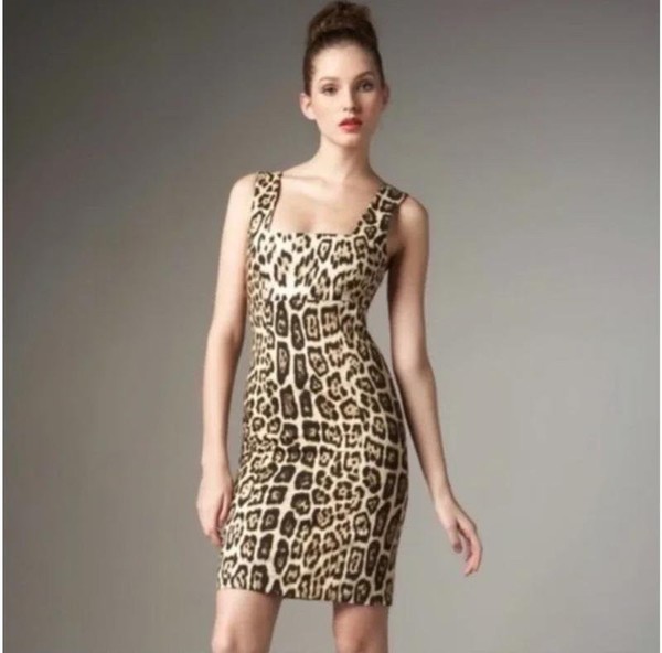 Women Alice + Olivia Dress Beige Cotton XS