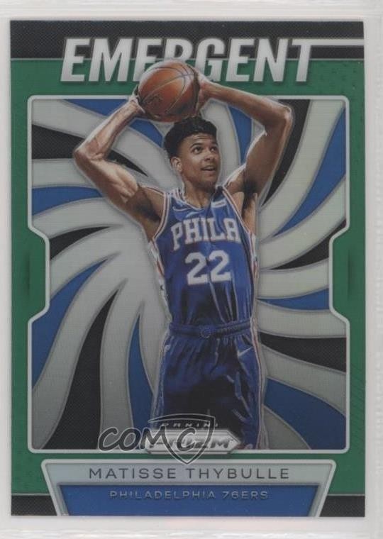 2019-20 Panini Prizm Emergent Green Prizm Matisse Thybulle #18 1c6
