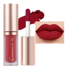 evpct 1Pcs Sexy Red Matte Liquid Lipstick Lip Gloss Glossy Set for Black Wome...