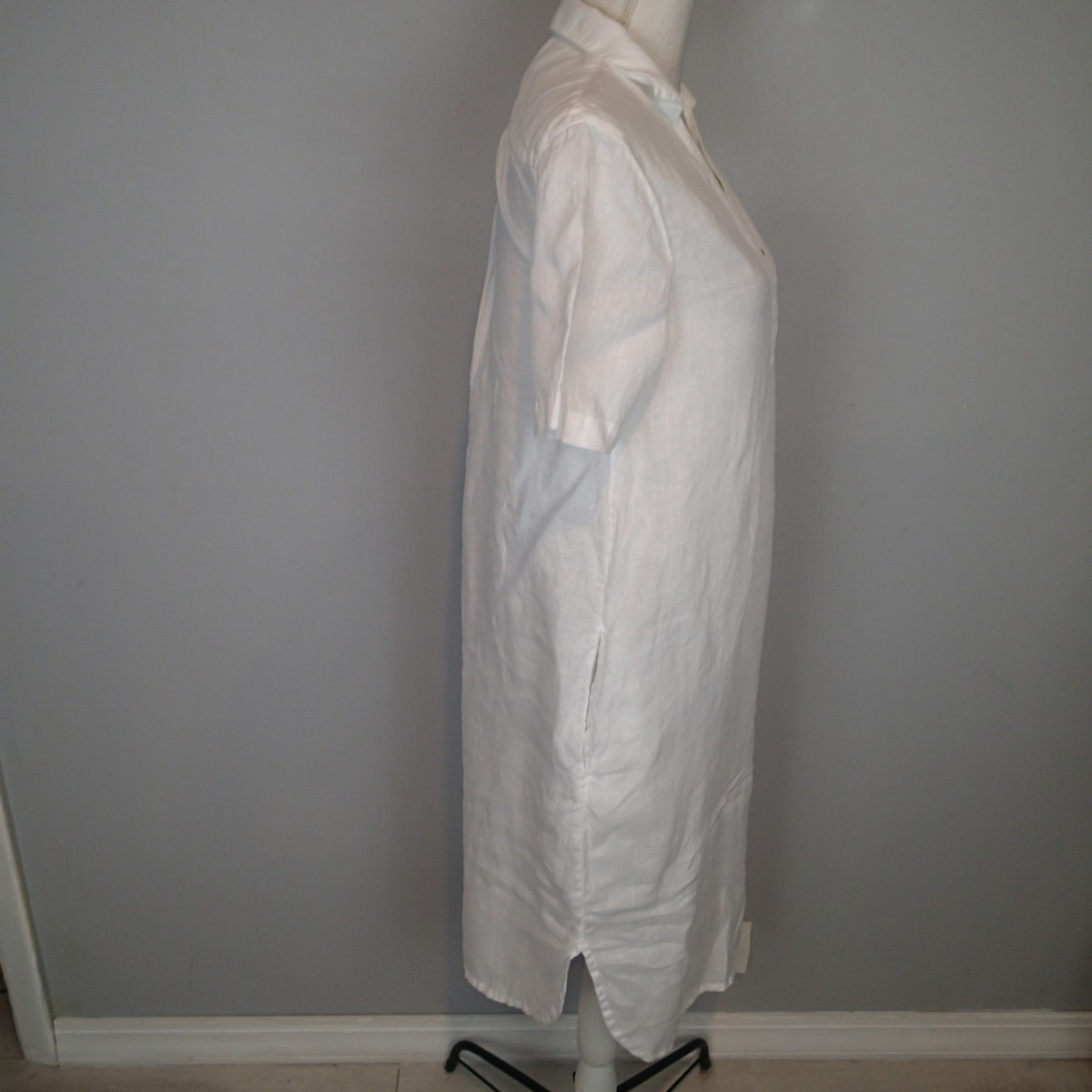 Standard James Perse Women's White Linen Midi Shift Dress Size 0 | eBay