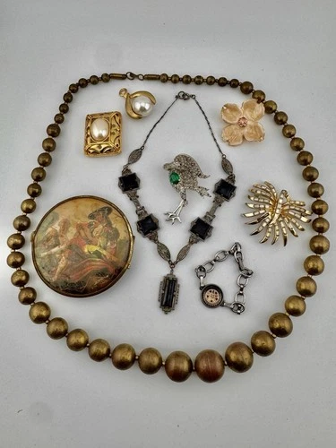 Antique costume Jewelry Estate lot