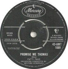 Patti Page - Promise Me Thomas / Two Thousand, Two Hundred, Twenty-Three Miles,