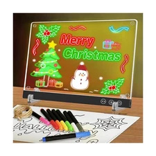 LED Magnetic Note Board with Colors, 11.8"X7.9" 4 Modes & 7 Colors ... Fast Ship