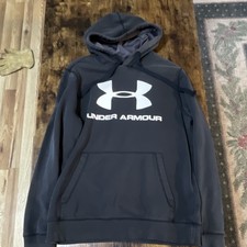 Under Armour ColdGear Men's Black Pullover Hoodie M Fitted Polyester Pockets