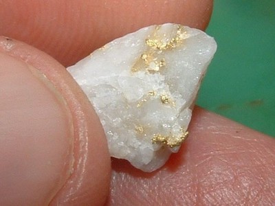 GOLD QUARTZ SPECIMEN 1.36 GRAM CALIFORNIA'S 16TO1 MINE GOLD AND QUARTZ