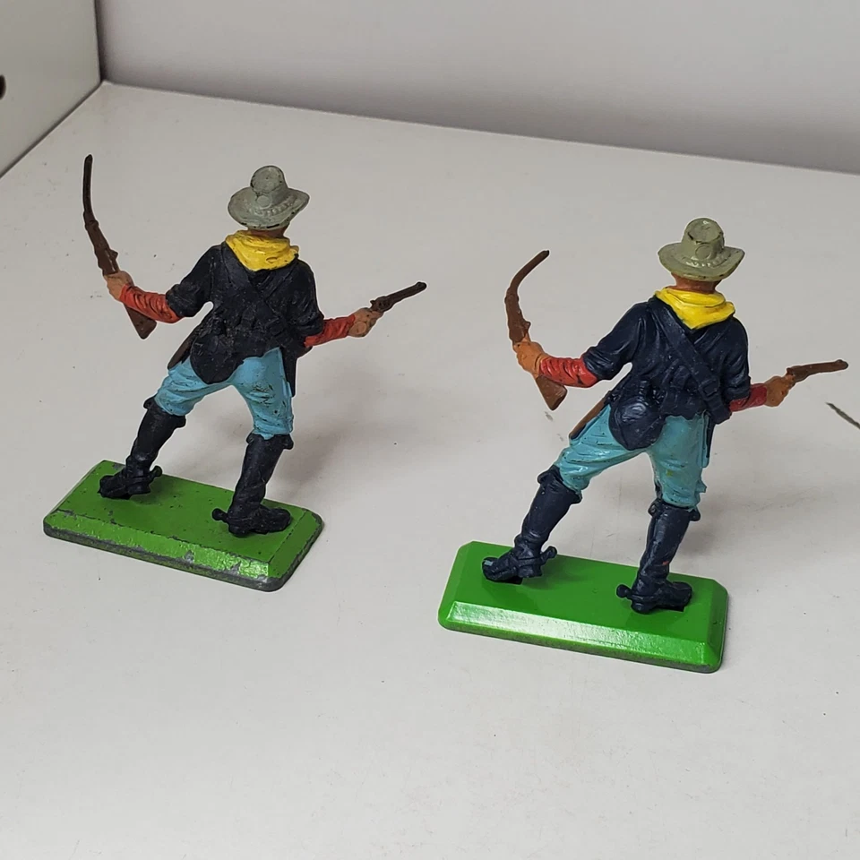 Lote de 12 figuras vintage de soldados de a pie de caballería de los Estados Unidos detalle de Gran Bretaña Foto 4 de 4