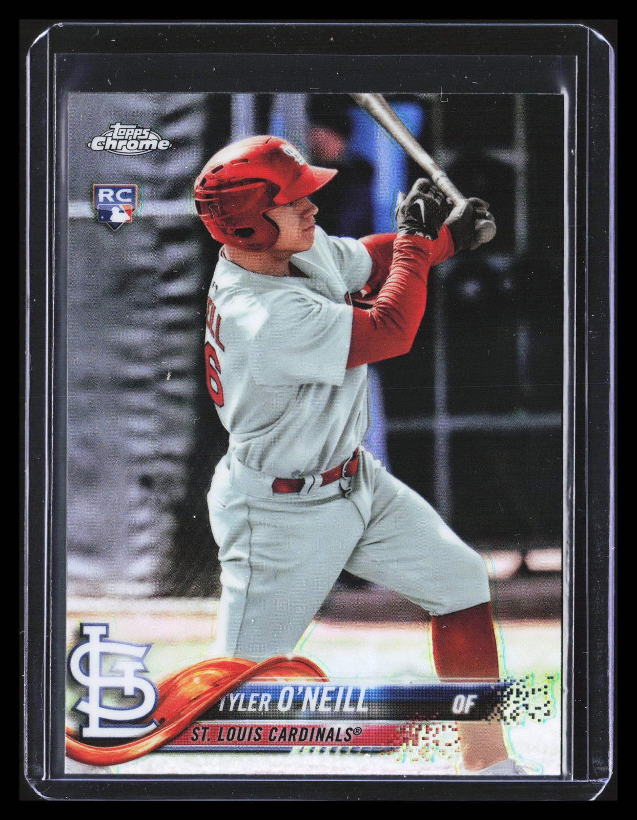 Tyler O'Neill 2018 Topps Chrome REFRACTOR ROOKIE #35 Cardinals BASEBALL B009