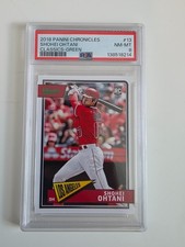 2018 Panini Chronicles Shohei Ohtani #13 GREEN  RC Rookie PSA 8 #/5  Angels