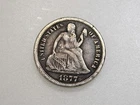 1877-CC 10C SEATED LIBERTY SILVER DIME