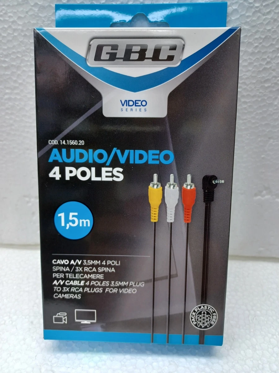 Sourcing Map Cavo Audio Stereo TRS A 4 Poli, Jack Maschio Da 3,5 Mm A