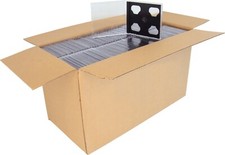 200 CD2R10DG Double CD Jewel Boxes Cases SLIMLINE Dark Gray / Black Tray 2CD